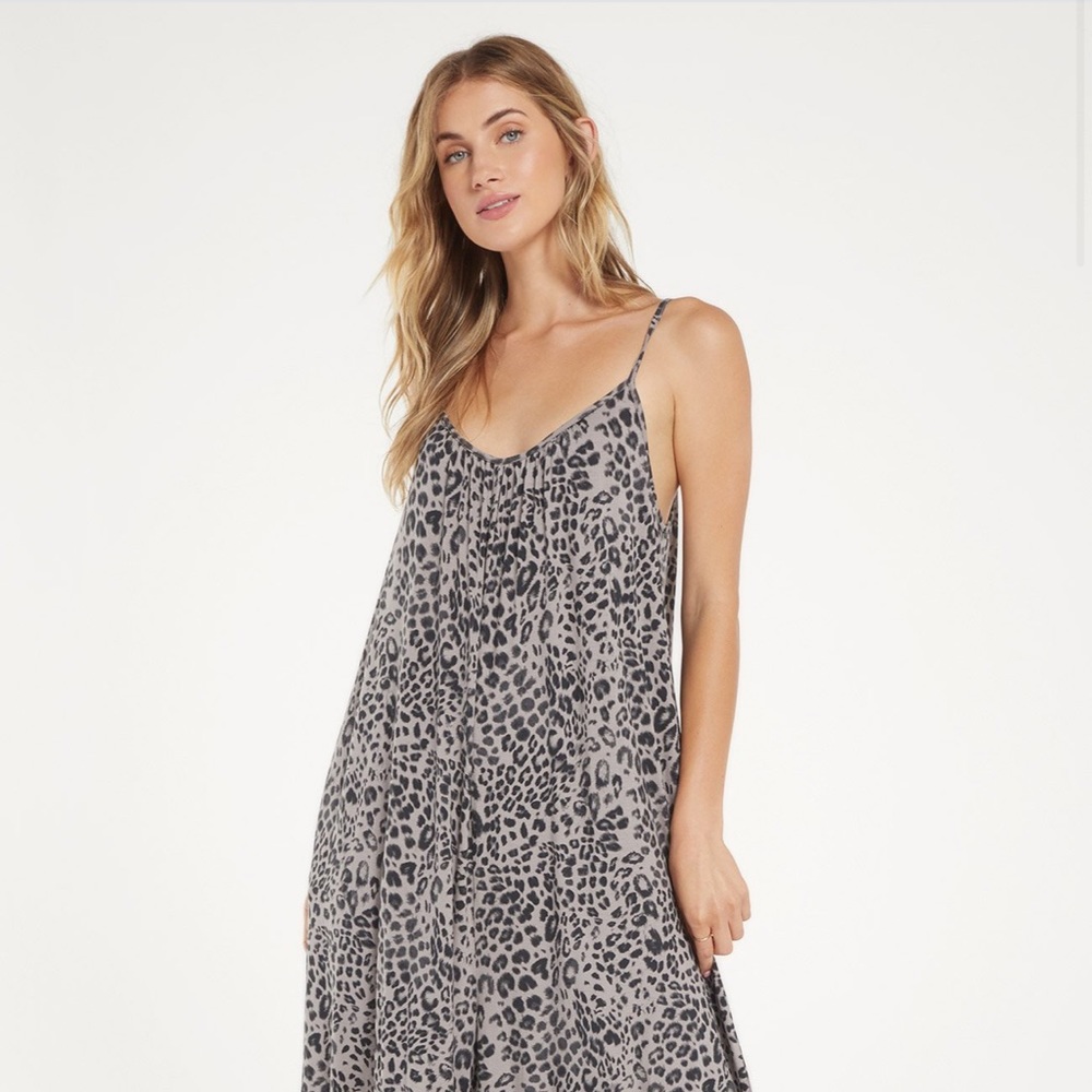Z Supply leopard flared jumpsuit
